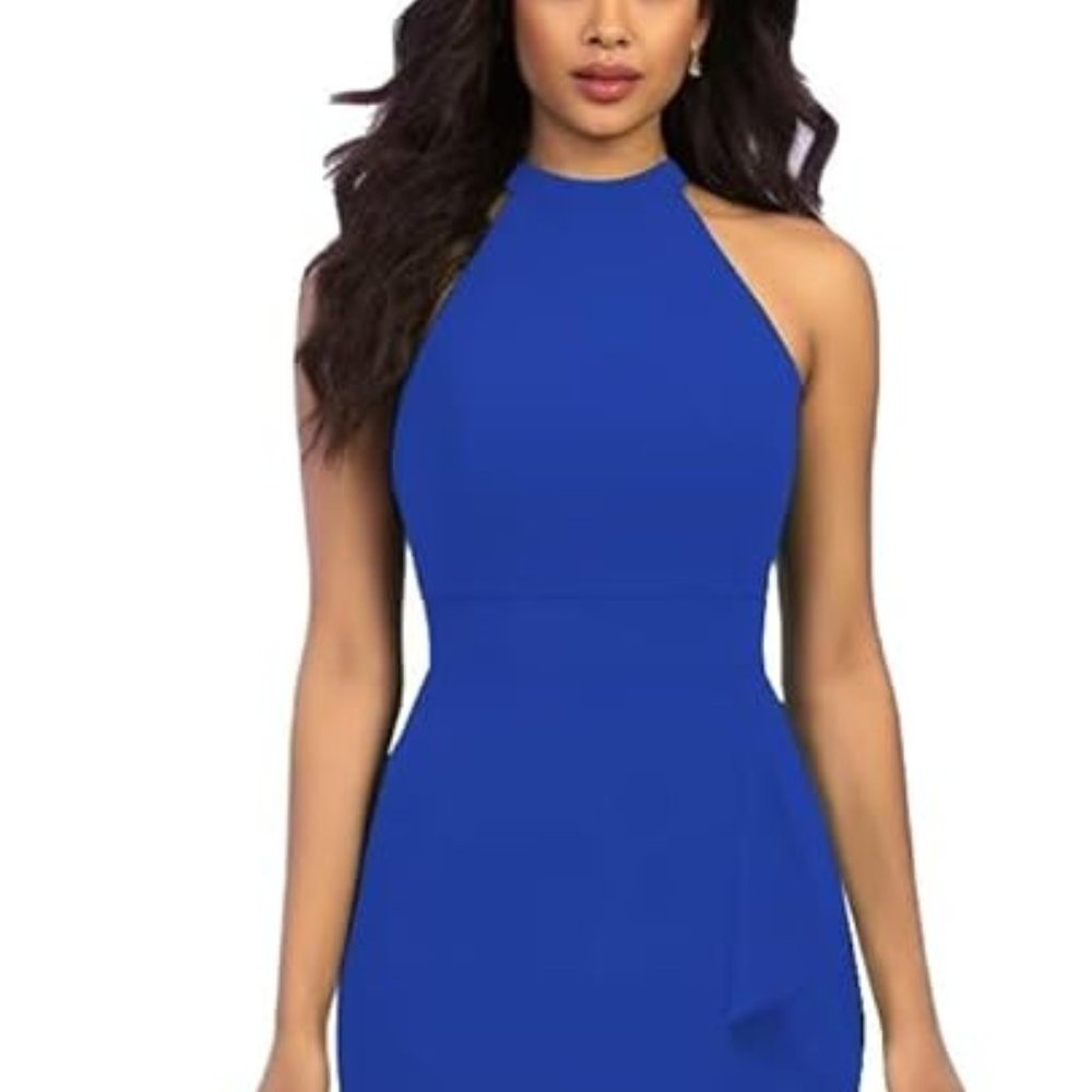 Small Blue long formal dress from CCVB